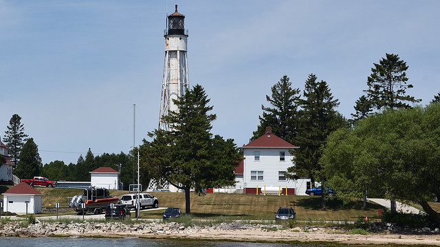 Sturgeon Bay Canal Lighthouse built in 1899  Located at the Coast Guard Station; Door County Wisconson