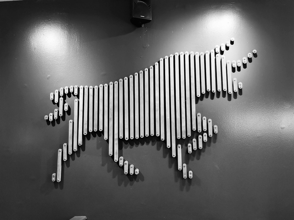 Wooden Bull Wall Art, Beefeater Restaurant, Doncaster
