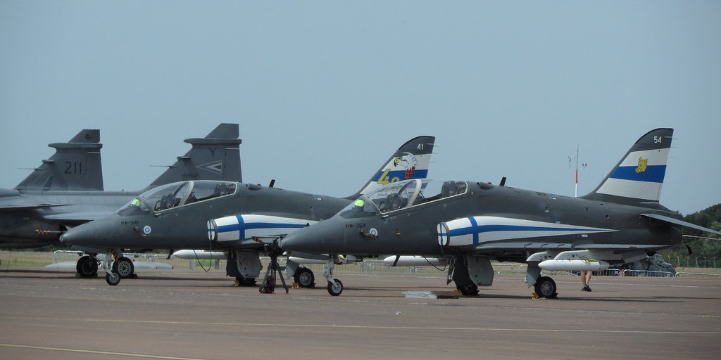 Finnish Hawk Mk.51's - HW 354 & HW 341 @ RIAT 2022