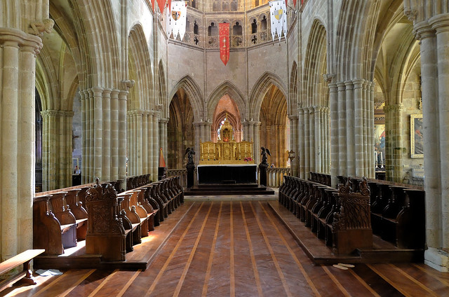Tréguier (Côtes-d'Armor) - Cathédrale Saint-Tugdual - Choeur (XIVe) - Stalles renaissance