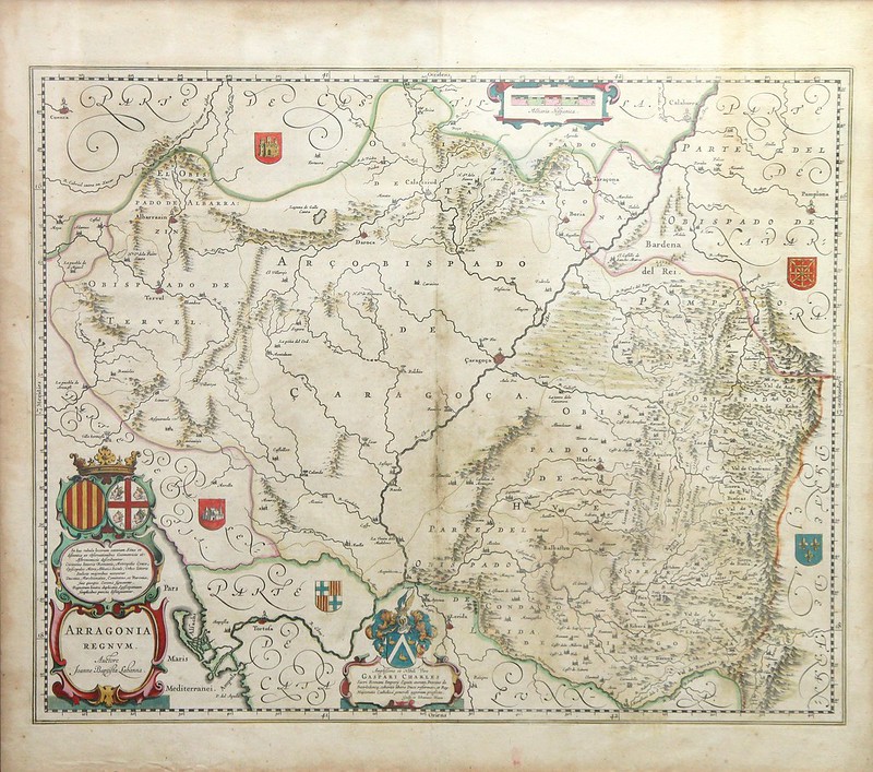 Viejo mapa de Aragón