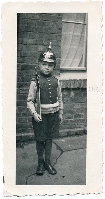 Boy as German soldier