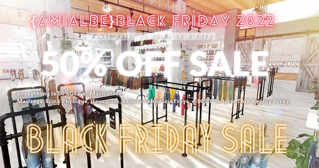 {amiable}Black Friday Sale2022@MainStore..