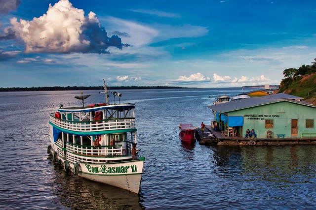 Sailing the Amazon river