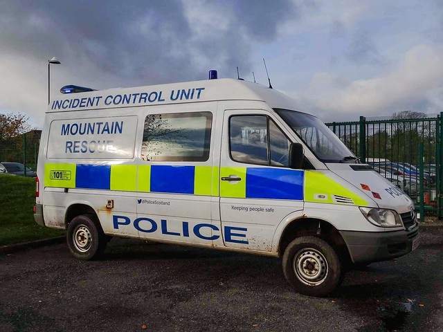 Rare Police Scotland mountain rescue