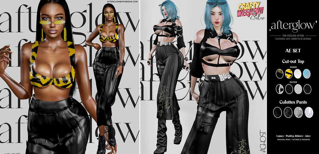 Afterglow – 008 – AE – Cut-out Top & Culottes for Crafty Weekend