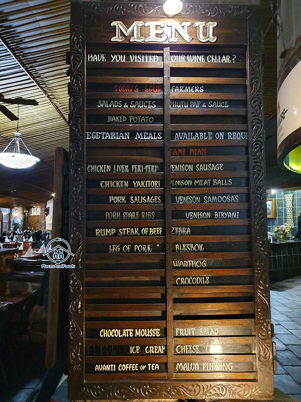 carnivore restaurant johannesburg menu