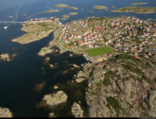 20220814_23 The island of Fotö in Gothenburg, Sweden, shot from the helicopter