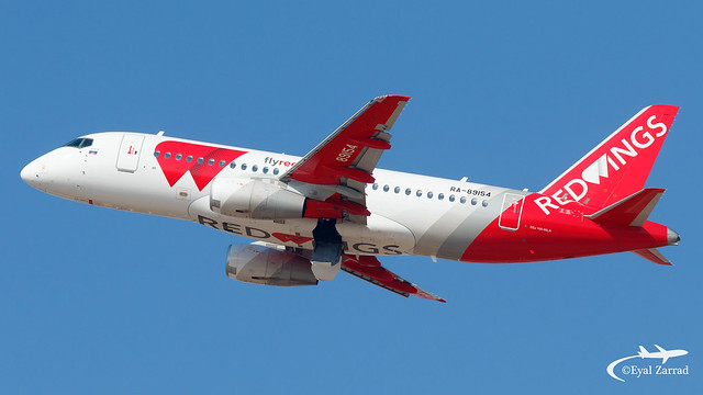 TLV - Red Wings Sukhoi Superjet 100-95LR RA-89154