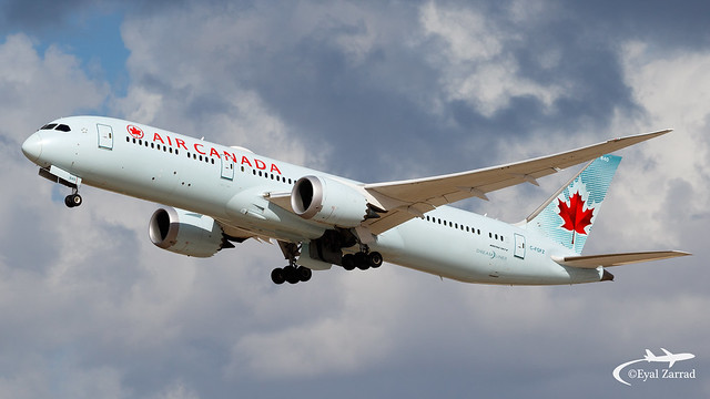 TLV - Air Canada Boeing 787-9 C-FGFZ