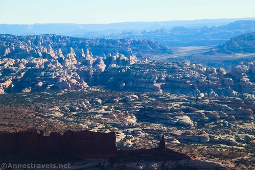 Views from the Golden Stairs Overlook - this was in the morning; the views are better in the afternoon.  Maze District, Canyonlands National Park, Utah
