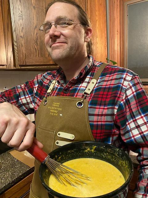 Me Making Thanksgiving Pumkin Pies Nov 2022