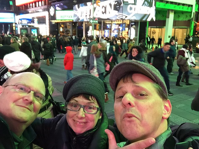 Lee, Ann, and I in Times Square NYC