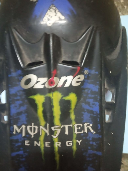 ozone monster energy motocross motorcycle helmet black top