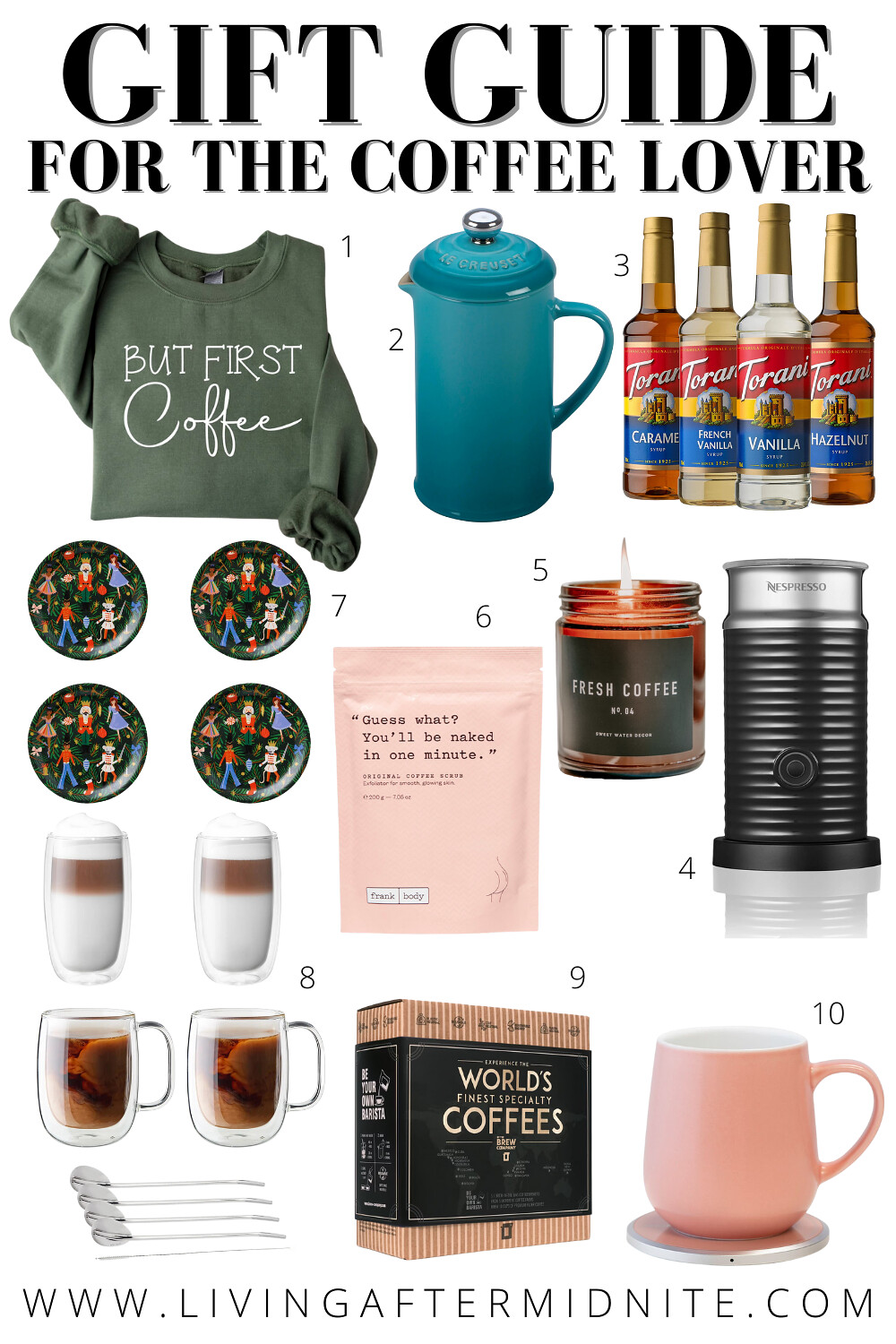 Gift Guide for the Coffee Lover | Wife Gift Ideas | Girlfriend Gift Ideas | Ultimate Holiday Gift Guide | Christmas Presents | Coffee Gifts | Boyfriend Gift Ideas