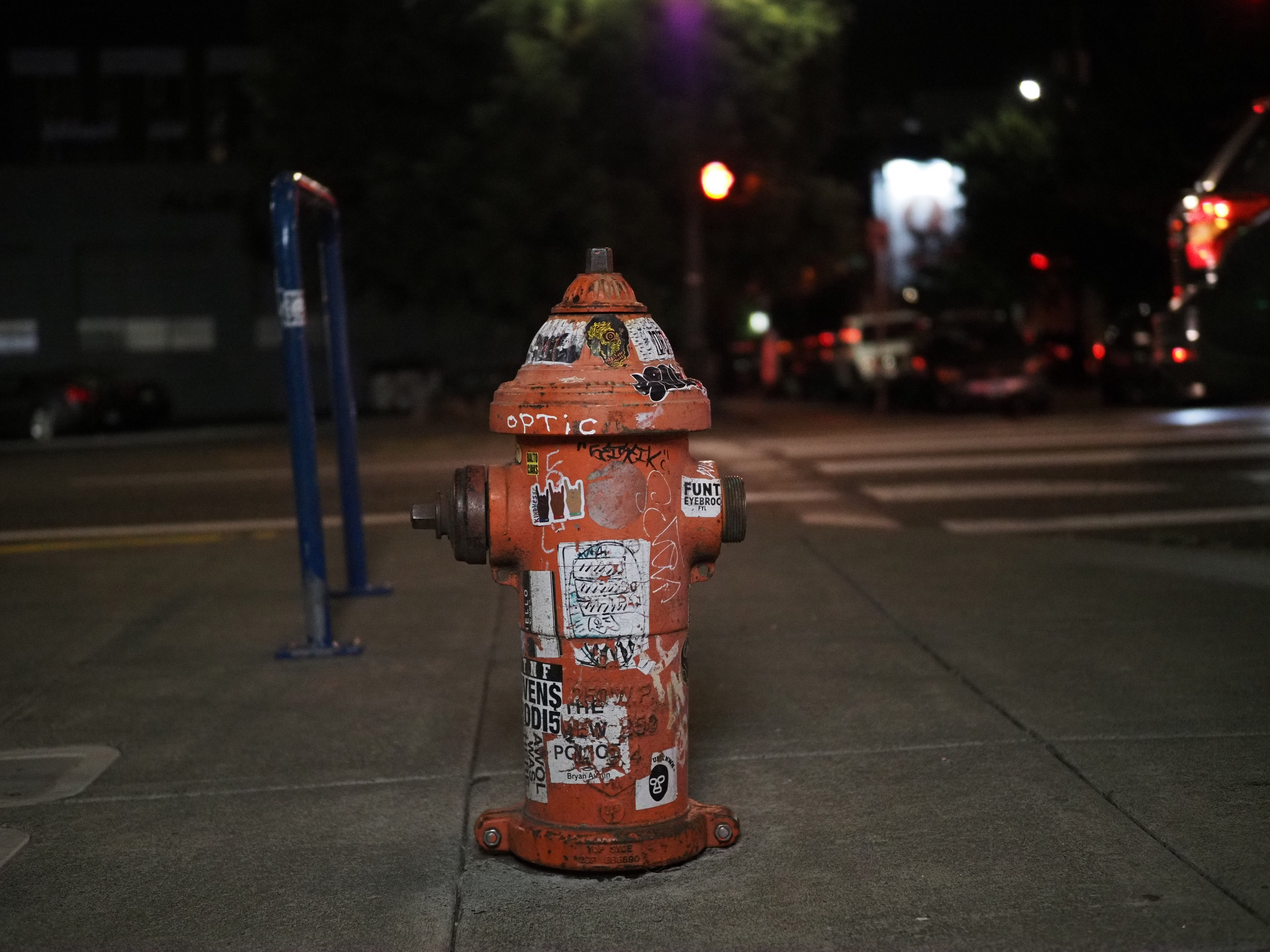 Even fire hydrants are not safe from Portland denizens' sticker game!