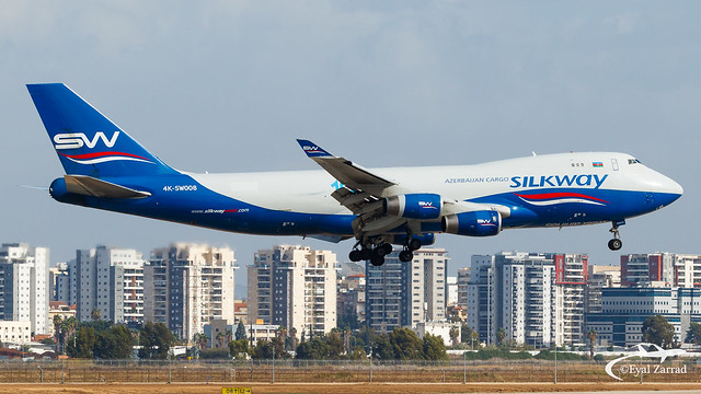 TLV - Silkway Boeing 747-400 Freighter 4K-SW008