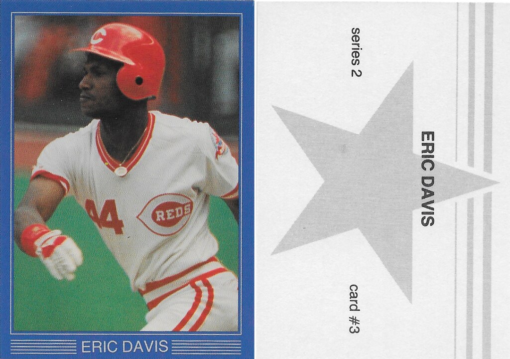 1988 Large Gray Star - Blue with White Frame Series 2 - Davis, Eric