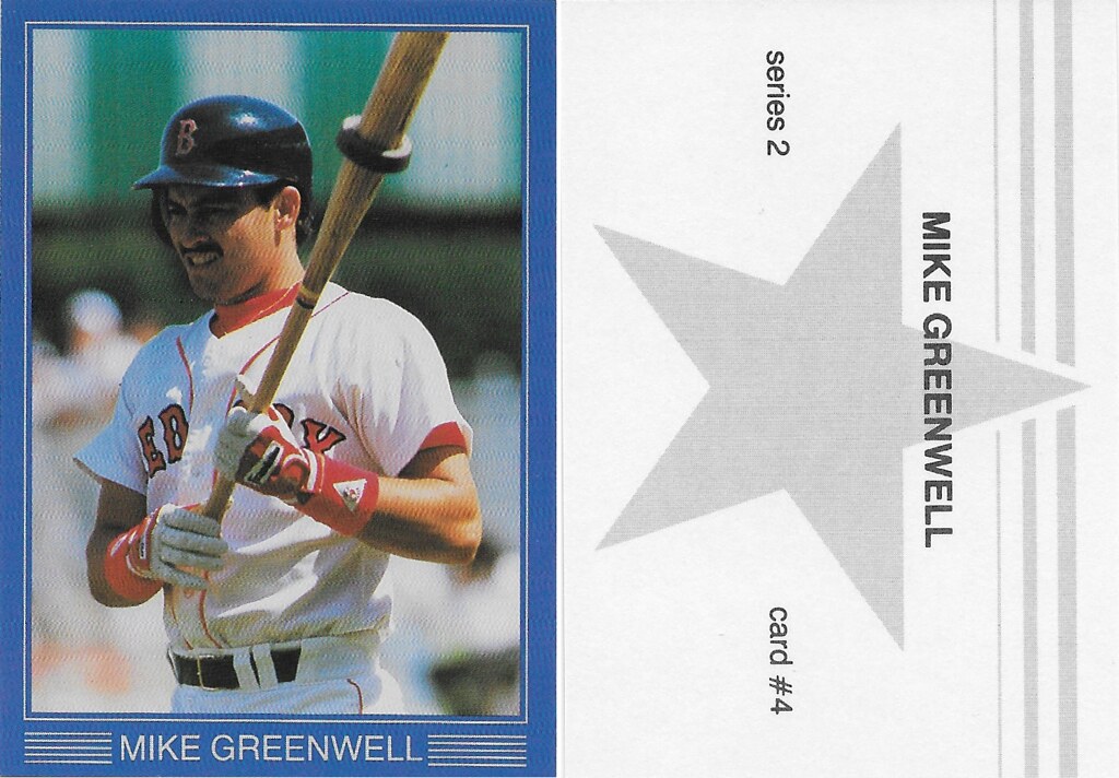 1988 Large Gray Star - Blue with White Frame Series 2 - Greenwell, Mike