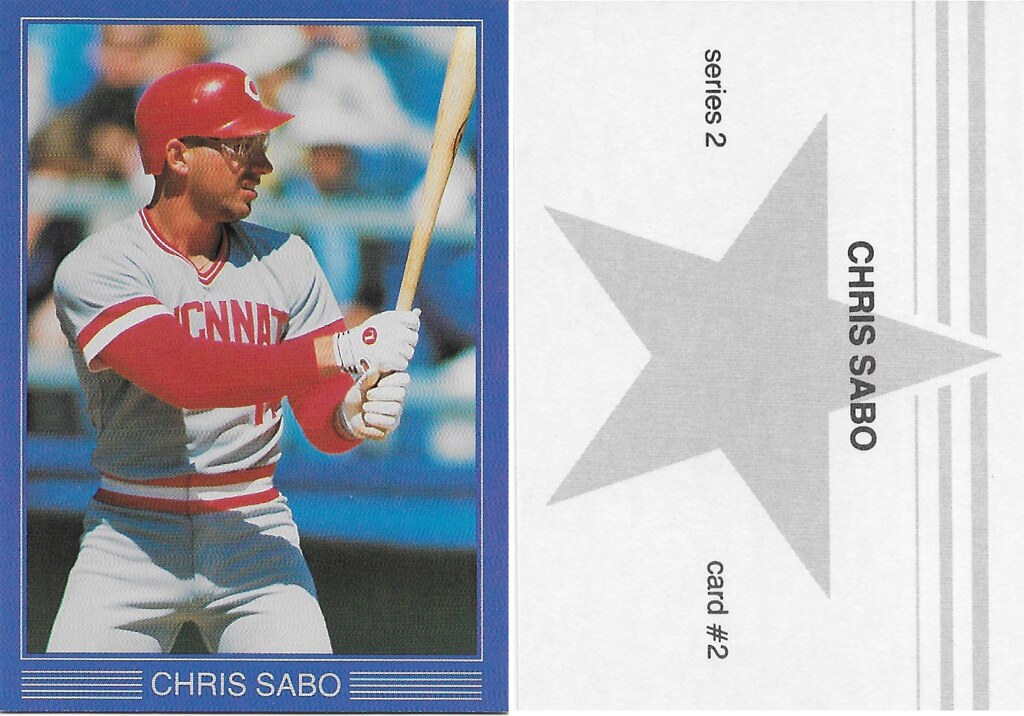 1988 Large Gray Star - Blue with White Frame Series 2 - Sabo, Chris
