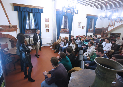 El Rector visita el Colegio Mayor Santa Cruz