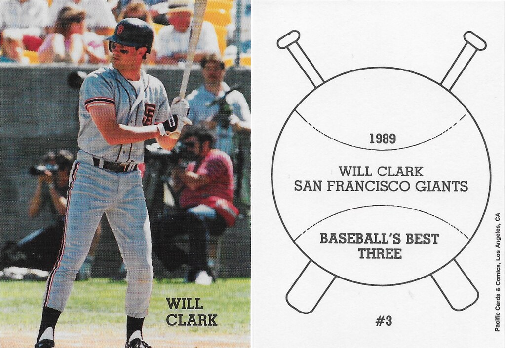 1989 Pacific Cards & Comics Baseballs Best Three - Clark, Will