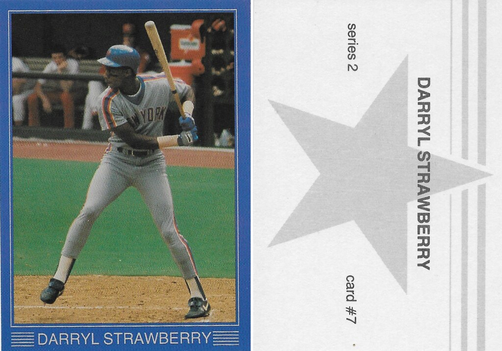 1988 Large Gray Star - Blue with White Frame Series 2 - Strawberry, Darryl