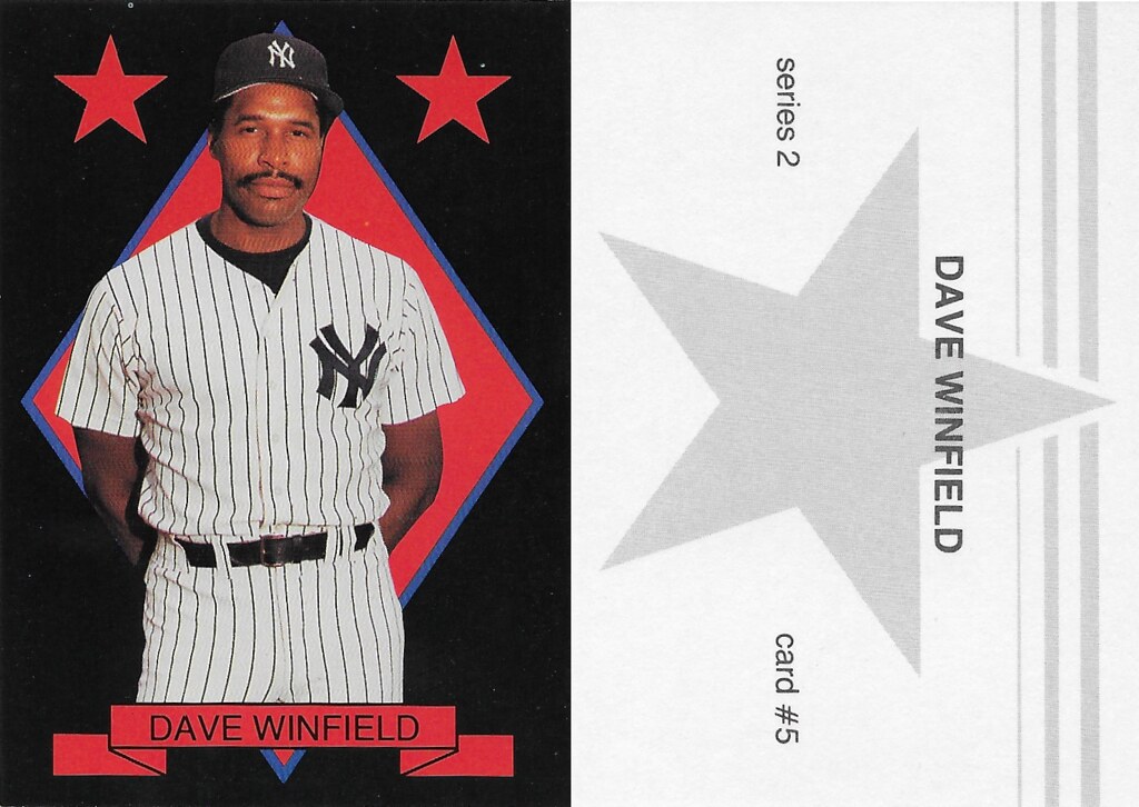 1988 Large Gray Star - Black with Red Stars Series 2 - Winfield, Dave