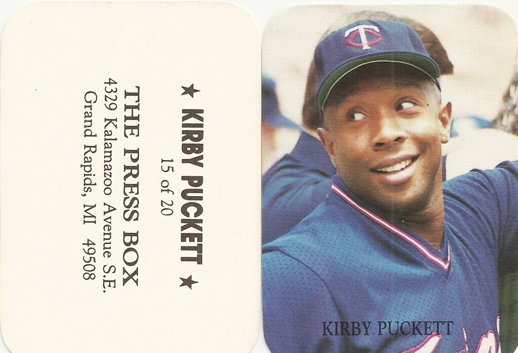 1987 The Press Box Set of 20 - Puckett, Kirby