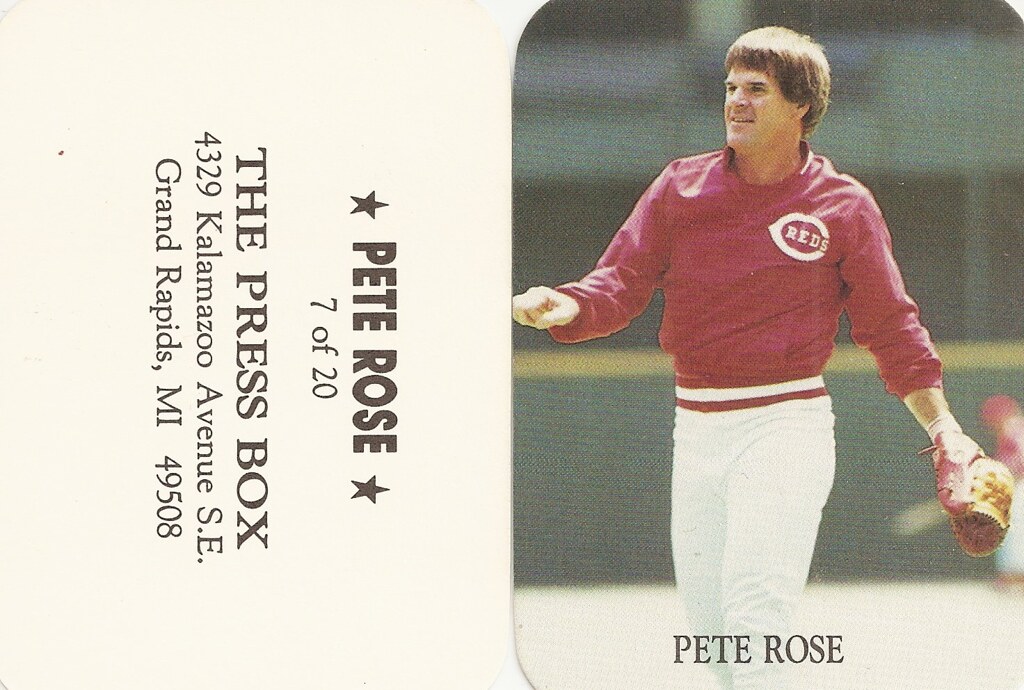 1987 The Press Box Set of 20 - Rose, Pete