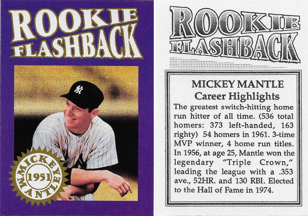 1992 Rookie Flashback - Mantle, Mickey
