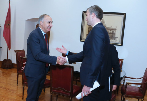El Rector recibe a Dimytro Matiuschenko,  Ministro Consejero de la Embajada de Ucrania en España