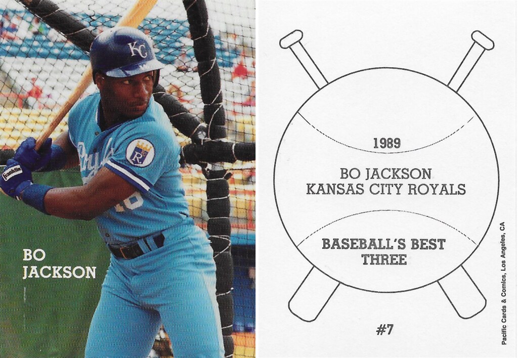 1989 Pacific Cards & Comics Baseballs Best Three - Jackson, Bo
