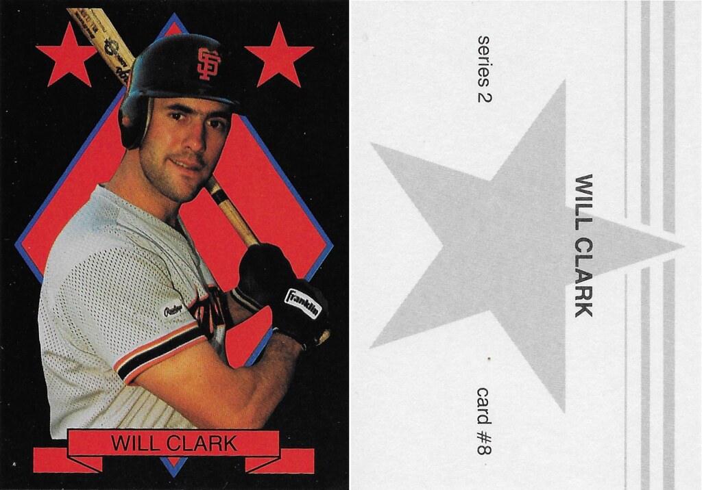 1988 Large Gray Star - Black with Red Stars Series 2 - Clark, Will