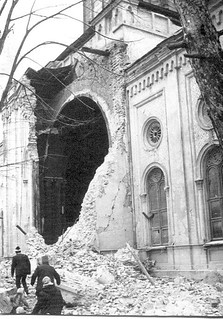 Ploiesti - Bis Sf Vineri, parte din absida sudică prabusita dupa cutremur 1977