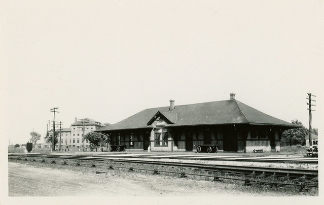 Gibson Depot on the New York Central Railroad's Egyptian Line, 1934 - Hammond, Indiana