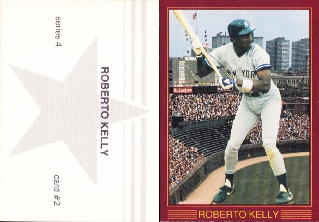 1988 Large Gray Star - Wrigley Field Series 4 - Kelley, Roberto
