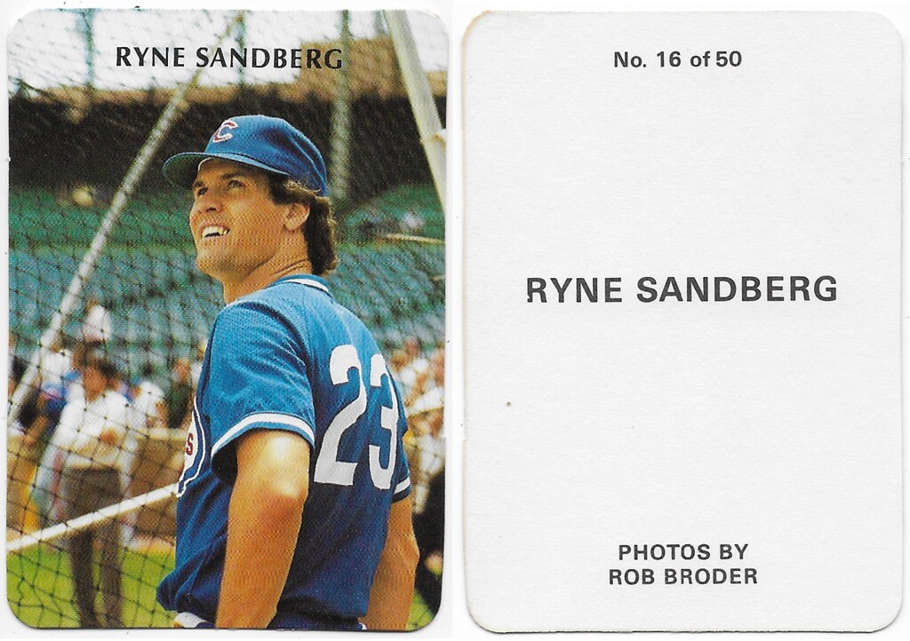 1986 Rob Broder - Sandberg, Ryne 16