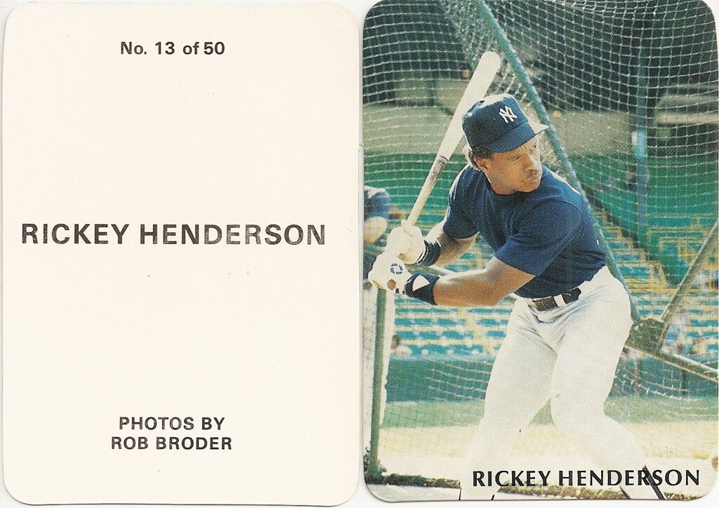 1986 Rob Broder - Henderson, Rickey 13