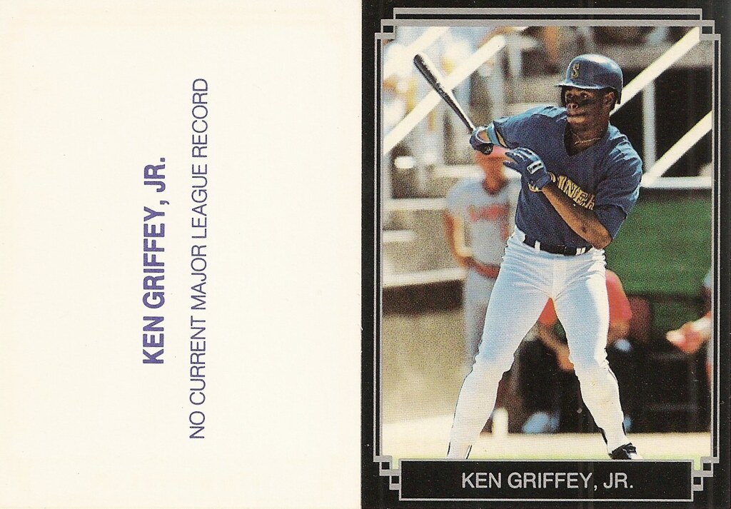 1989 Black with Silver Frame - Griffey Jr, Ken (blue jersey)