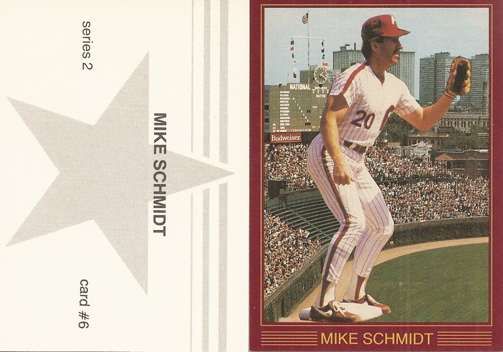 1988 Large Gray Star - Wrigley Field Series 2 - Schmidt, Mike