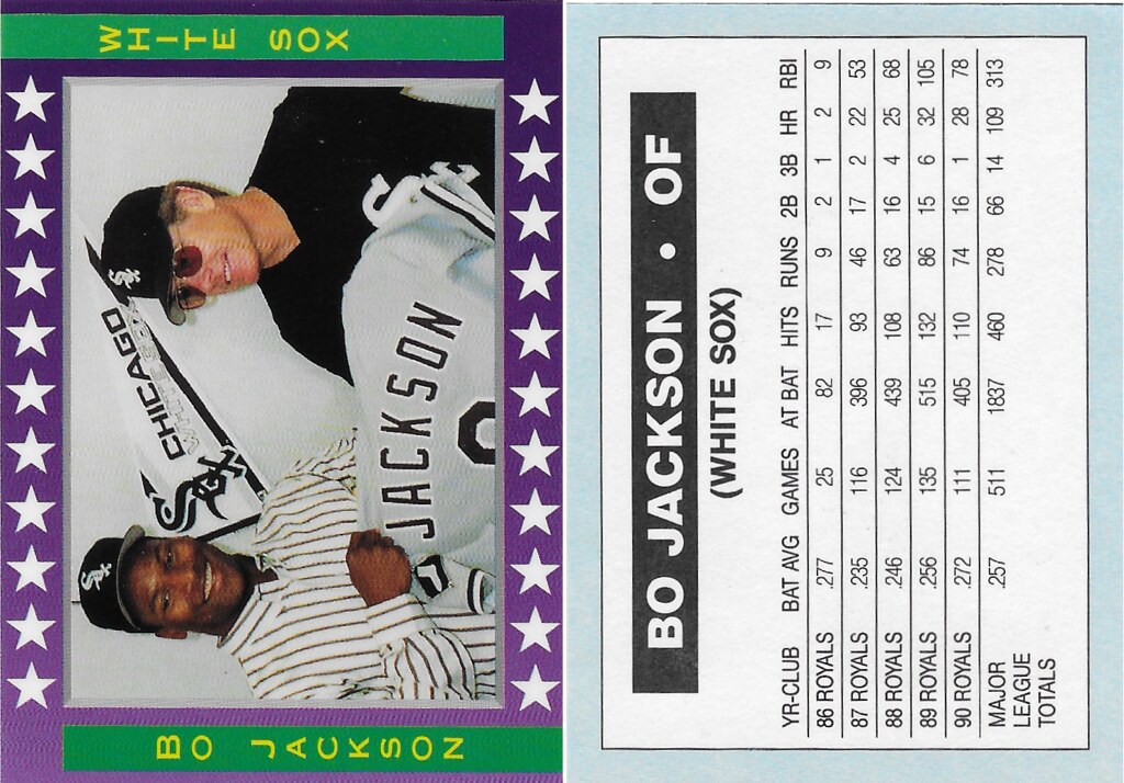 1991 Purple with White Stars - Jackson, Bo