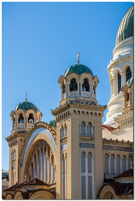 St. Andrew’s Cathedral in Patras, Greece: Western Bell Towers in Colour