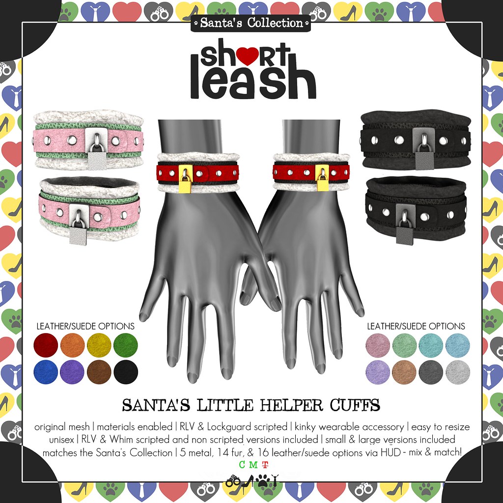 .:Short Leash:. Little Helper Collar & Cuffs