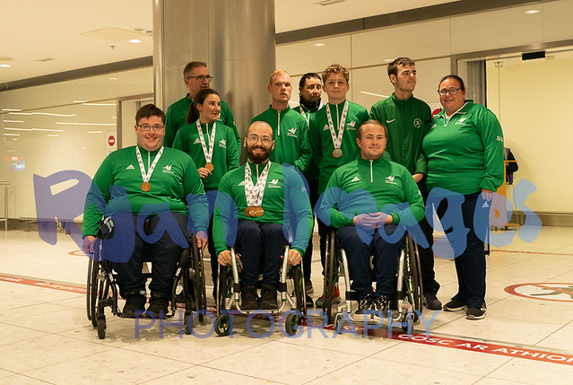 The Irish team on their return from the IWAS Games
