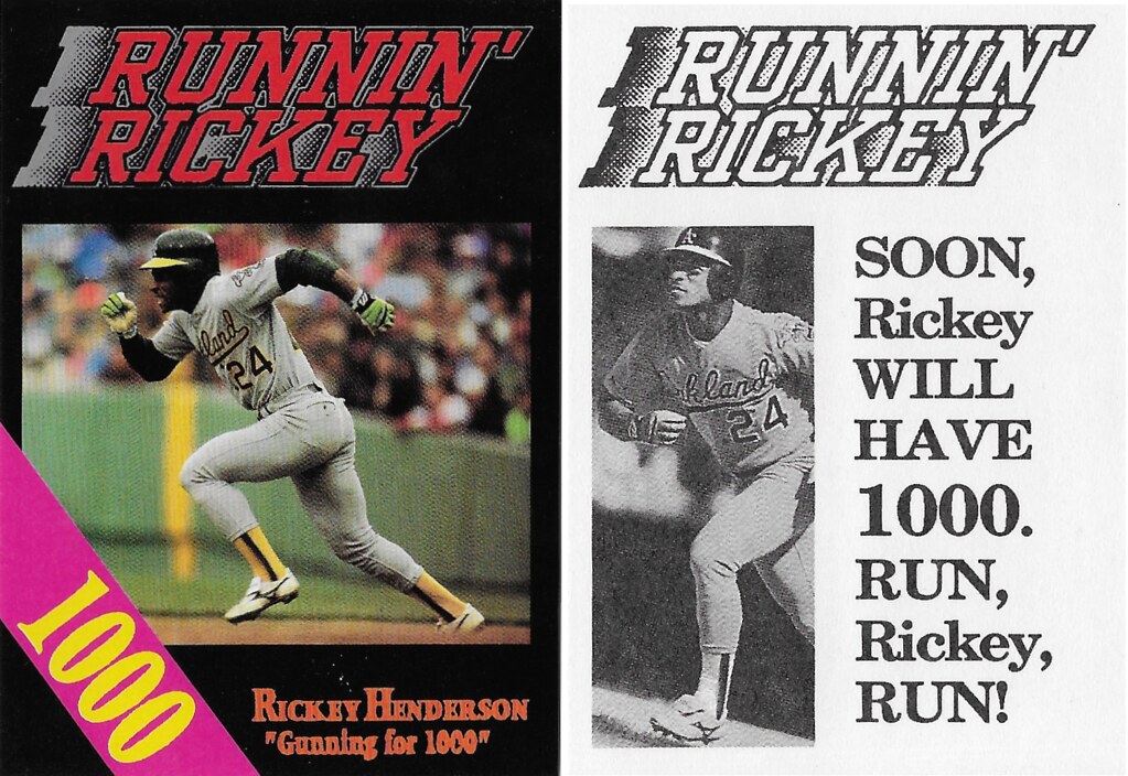 1990-94 Broder Singles - Runnin' Rickey - Henderson, Rickey
