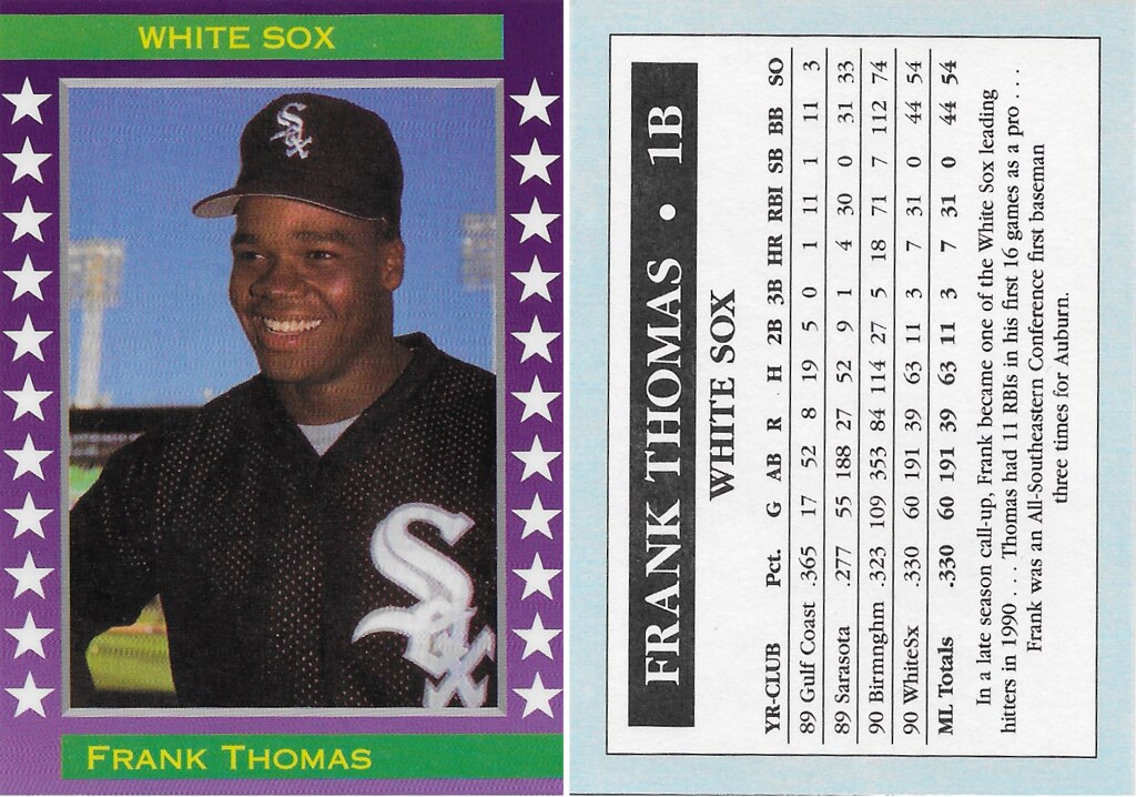 1991 Purple with White Stars - Thomas, Frank (black jersey)