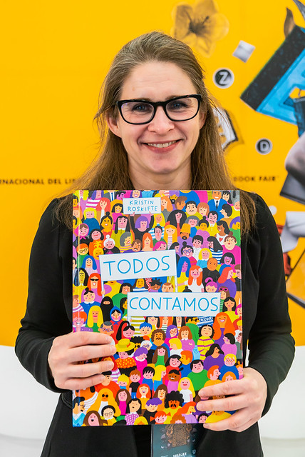 Todos contamos, dentro de la 36 Feria Internacional del Libro en Guadalajara. Participa: Kristin Roskifte. Martes 29 de Noviembre del 2022, Guadalajara, Jalisco, México. Foto: Nabil Quintero