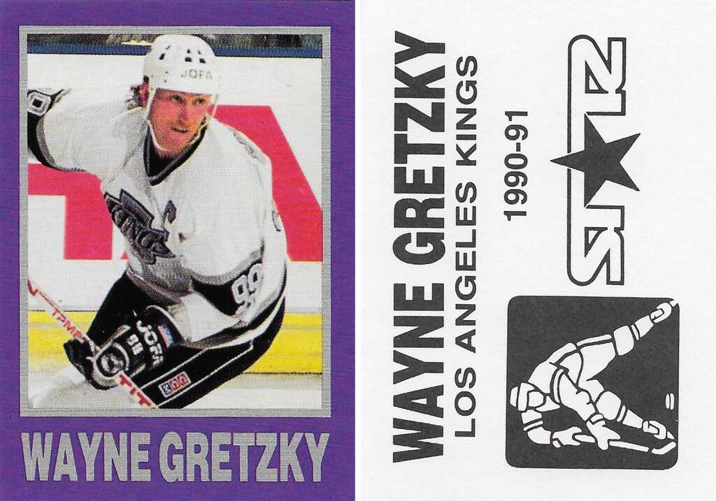 1991 Starz Purple - Gretzky, Wayne (white jersey)
