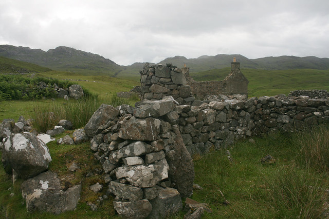 The remains of the village of Glendrian